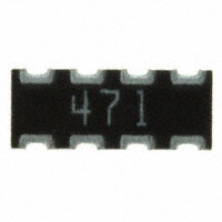 CTS Resistor Products - 743C083471JP - RES ARRAY 4 RES 470 OHM 2008