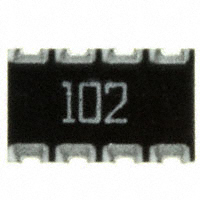 CTS Resistor Products - 744C083102JP - RES ARRAY 4 RES 1K OHM 2012