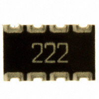 CTS Resistor Products - 744C083222JP - RES ARRAY 4 RES 2.2K OHM 2012