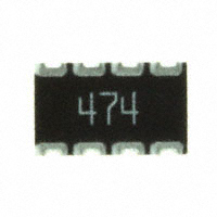 CTS Resistor Products - 744C083474JPTR - RES ARRAY 4 RES 470K OHM 2012