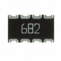 CTS Resistor Products - 744C083682JTR - RES ARRAY 4 RES 6.8K OHM 2012