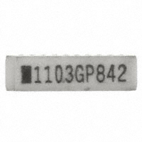 CTS Resistor Products - 753101103GPTR7 - RES ARRAY 9 RES 10K OHM 10SRT