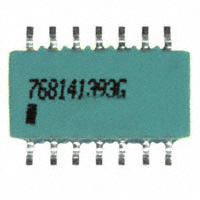 CTS Resistor Products - 768141393G - RES ARRAY 13 RES 39K OHM 14SOIC