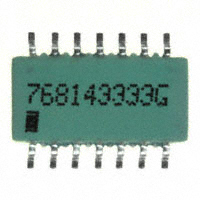 CTS Resistor Products - 768143333G - RES ARRAY 7 RES 33K OHM 14SOIC