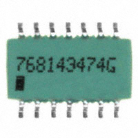 CTS Resistor Products - 768143474G - RES ARRAY 7 RES 470K OHM 14SOIC