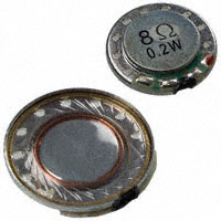 CUI Inc. - CDMG13008L-02 - SPEAKER 8OHM 200MW TOP PORT 86DB