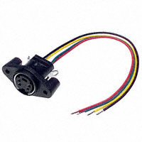 CUI Inc. - MD-40PL100 - CONN MINI DIN RECPT 4P PNL MT