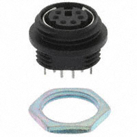 CUI Inc. - MD-60CV - CONN MINI-DIN 6PIN FEM VERTSCREW