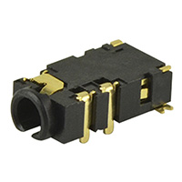 CUI Inc. - SJ2-25504D-SMT-TR - AUDIO JACK, 2.5 MM, RT, 4 CONDUC