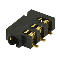 CUI Inc. - SJ-25014A-SMT-TR - AUDIO JACK, 2.5 MM, RT, 4 CONDUC