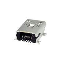 CUI Inc. - UJ2-MBH-1-SMT-TR - USB JACK 2.0, MINI B TYPE, 5 PIN