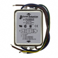 Curtis Industries - F1700BB06 - LINE FILTER 250VAC 6A CHASS MNT