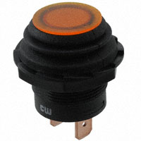 CW Industries - GPB553A201BA - SWITCH PUSH SPST-NO 10A 14V
