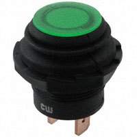CW Industries - GPB553A201BG - SWITCH PUSH SPST-NO 10A 14V