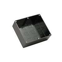 Davies Molding, LLC - 0280 - BOX PLASTIC BLACK 8.45"LX7.44"W