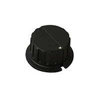 Davies Molding, LLC - 1155 - KNOB SERRATED W/SKRT 0.250" PHEN