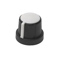 Davies Molding, LLC - 1231-M - KNOB SERATED W/SKIRT 0.236" PLAS