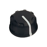 Davies Molding, LLC - 1235 - KNOB SERRATED 0.250" PLASTIC