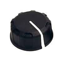 Davies Molding, LLC - 1236 - KNOB SERRATED 0.250" PLASTIC