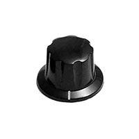 Davies Molding, LLC - 1910CS - KNOB FLUTED W/SKIRT 0.250" PLAST