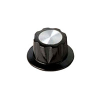 Davies Molding, LLC - 1913BW - KNOB FLUTED W/SKIRT 0.250" PLAST