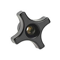 Davies Molding, LLC - 2820AT - KNOB 4 ARM 0.250" PHENOLIC