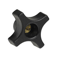 Davies Molding, LLC - 2825-F - KNOB 4 ARM 0.250" PLASTIC