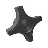 Davies Molding, LLC - 2837-H - KNOB 4 ARM 0.375" PLASTIC