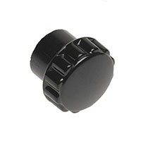 Davies Molding, LLC - 2965BW - KNOB FLUTED 0.190" PLASTIC