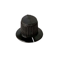 Davies Molding, LLC - 8072-F - KNOB KNURL STRAIGHT W/SKRT 0.25"