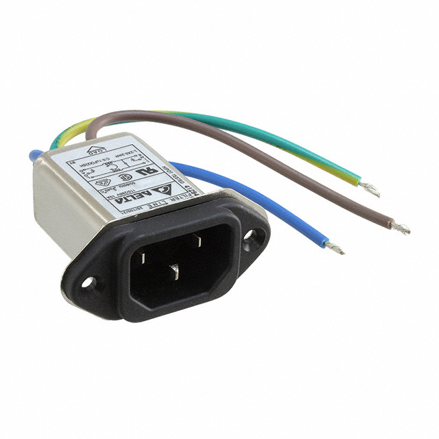 Delta Electronics - 10GEEW3EM - PWR ENT RCPT IEC320-C14 PNL WIRE
