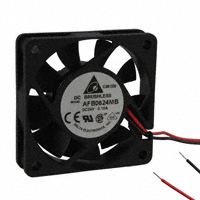 Delta Electronics - AFB0624MB - FAN AXIAL 60X15MM 24VDC WIRE
