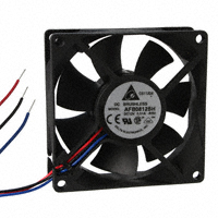Delta Electronics - AFB0812SH-RR0 - FAN AXIAL 80X25.4MM 12VDC WIRE