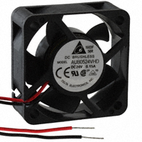 Delta Electronics - AUB0524VHD - FAN AXIAL 50X20MM 24VDC WIRE