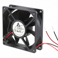 Delta Electronics - AUB0824VH - FAN AXIAL 80X25.4MM 24VDC WIRE