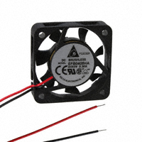 Delta Electronics - EFB0405HA - FAN AXIAL 40X10MM BALL 5VDC WIRE