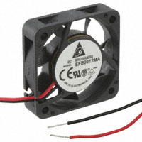Delta Electronics - EFB0412MA - FAN AXIAL 40X10MM 12VDC WIRE