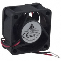 Delta Electronics - EFB0424LD - FAN AXIAL 40X20MM 24VDC WIRE