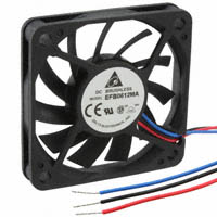 Delta Electronics - EFB0612MA-F00 - FAN AXIAL 60X10MM 12VDC WIRE