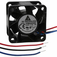 Delta Electronics - FFB0424VHN-F00 - FAN AXIAL 40X28MM 24VDC WIRE