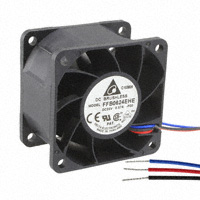 Delta Electronics - FFB0624EHE-F00 - FAN AXIAL 60X38MM 24VDC WIRE