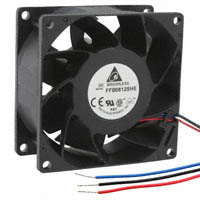 Delta Electronics - FFB0812SHE-F00 - FAN AXIAL 80X38MM 12VDC WIRE
