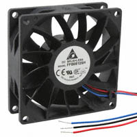 Delta Electronics - FFB0812SH-F00 - FAN AXIAL 80X25.4MM 12VDC WIRE