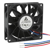 Delta Electronics - FFB0812SH-R00 - FAN AXIAL 80X25.4MM 12VDC WIRE