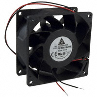 Delta Electronics - FFB0812VHE - FAN AXIAL 80X38MM 12VDC WIRE