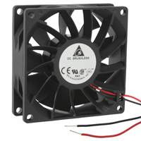 Delta Electronics - FFB0812VH-T500 - FAN AXIAL 80X25.4MM 12VDC WIRE