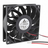 Delta Electronics - FFB0912SH - FAN AXIAL 92X25.4MM 12VDC WIRE