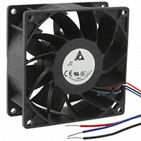 Delta Electronics - FFB0948SHE-F00 - FAN AXIAL 92X92X38MM 48V WIRE