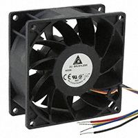 Delta Electronics - FFC0912DE-TP04 - FAN AXIAL 92X38MM 12VDC WIRE