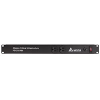 Delta Electronics - PD1215-RM - 1U RACK MOUNT PDU 12 OUTLETS 2 F
